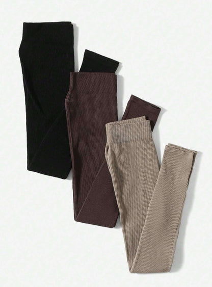 3 Pack High Waisted Tummy Control Yoga Pants