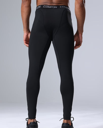 Quick-Dry Men’s Compression Leggings – High-Elasticity Breathable Performance Tights for Running & Training 💪