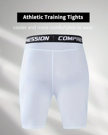 High-Elasticity Quick-Dry Men’s Compression Shorts – Breathable Performance Tights for Running & Training 💪