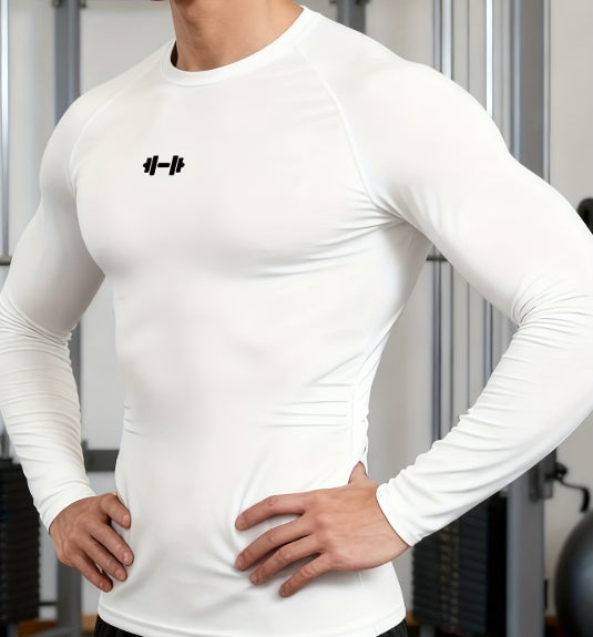 Men’s Long Sleeve Compression T-Shirt – High-Elasticity Athletic Fit for Training & Outdoor Sports 💪