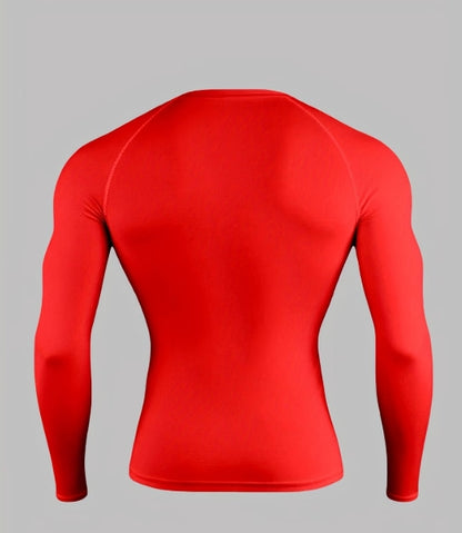 Men’s Long Sleeve Compression T-Shirt – High-Elasticity Athletic Fit for Training & Outdoor Sports 💪