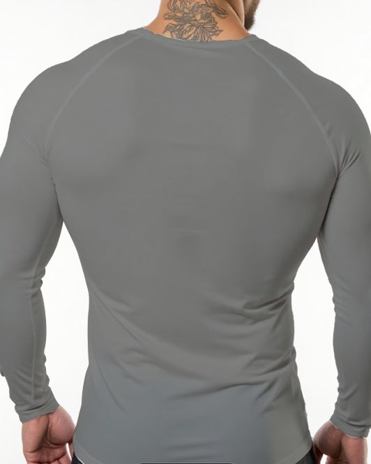 Men’s Long Sleeve Compression T-Shirt – High-Elasticity Athletic Fit for Training & Outdoor Sports 💪