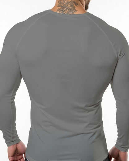 Men’s Long Sleeve Compression T-Shirt – High-Elasticity Athletic Fit for Training & Outdoor Sports 💪