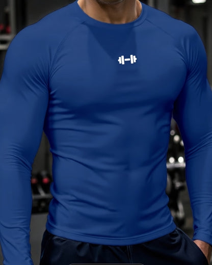 Men’s Long Sleeve Compression T-Shirt – High-Elasticity Athletic Fit for Training & Outdoor Sports 💪