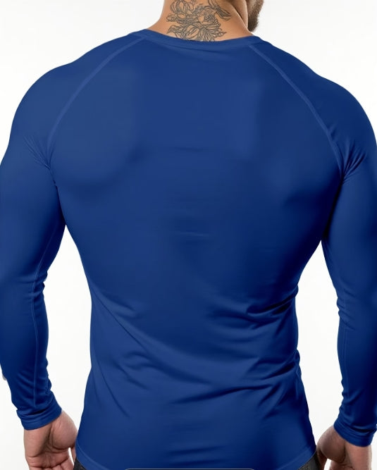 Men’s Long Sleeve Compression T-Shirt – High-Elasticity Athletic Fit for Training & Outdoor Sports 💪